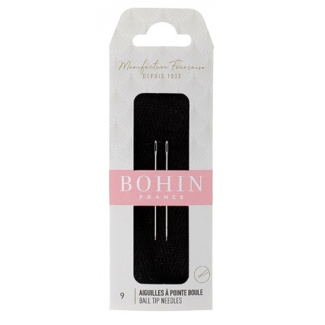 Ball needle 34mm X 0.60mm (2шт.) Набор игл для вышивания с шариком Bohin 98993