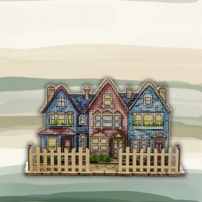 Набор для вышивания нитками по дереву Wonderland Сrafts FLW-067