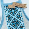 Фартук для бутылки (голубой) Заготовка для вышивки бисером Virena ФПВ_051