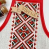 Фартук для бутылки (красный) Заготовка для вышивки бисером Virena ФПВ_052
