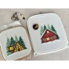 Красный дом. Red House Набор для вышивания крестом AVA P004