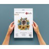 Сіамський кіт серед соняшників Siamese Cat Among Sunflowers Набір для вишивання хрестиком P020