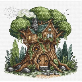ПРЕДЗАКАЗ Дом на дереве. Tree House Набор для вышивания крестом AVA P023