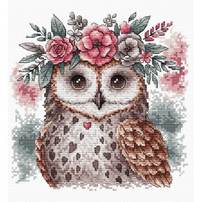 ПЕРЕДЗАМОВЛЕННЯ Сова в обідку. The Owl and his Natural Headband Набір для вишивання хрестиком AVA P028