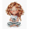 Ранок локонів та кави. Morning of Curls and Coffee Набір для вишивання хрестиком AVA P030
