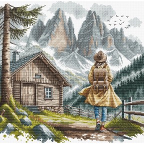 ПЕРЕДЗАМОВЛЕННЯ Під гірським небом. Under the Mountain Sky Набір для вишивання хрестиком AVA P033