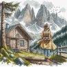 Під гірським небом. Under the Mountain Sky Набір для вишивання хрестиком AVA P033
