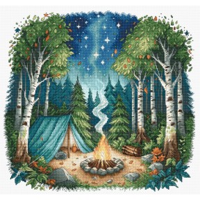 ПЕРЕДЗАМОВЛЕННЯ Табір у лісі. Camp in the Forest Набір для вишивання хрестиком AVA P038A