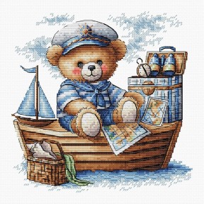 ПЕРЕДЗАМОВЛЕННЯ Капітан Ведмідь у відкритому морі. Captain Bear on the High Seas Набір для вишивання хрестиком AVA P050