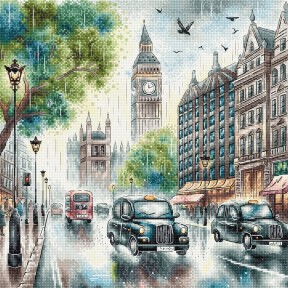 ПЕРЕДЗАМОВЛЕННЯ Лондон. London Набір для вишивання хрестиком AVA P055