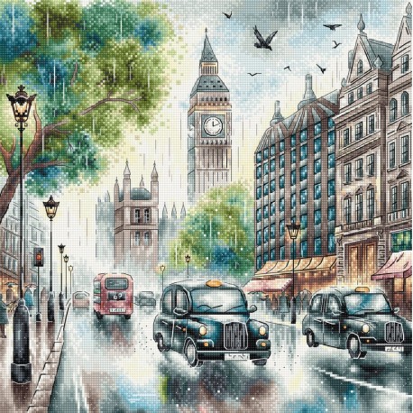 Лондон. London Набор для вышивания крестом AVA P055