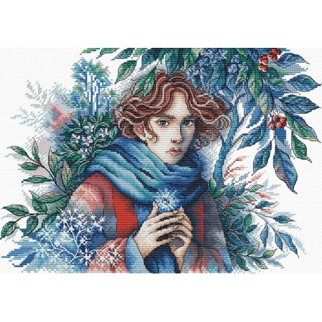 Лицо зимы. The Face of Winter Набор для вышивания крестом AVA P063