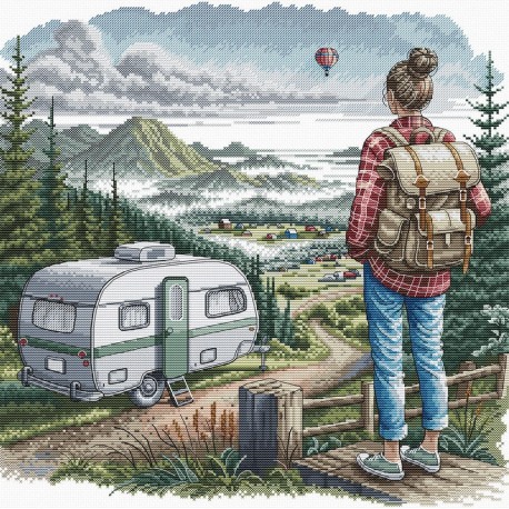 Пригода у долині. Adventure in the Valley Набір для вишивання хрестиком AVA P065