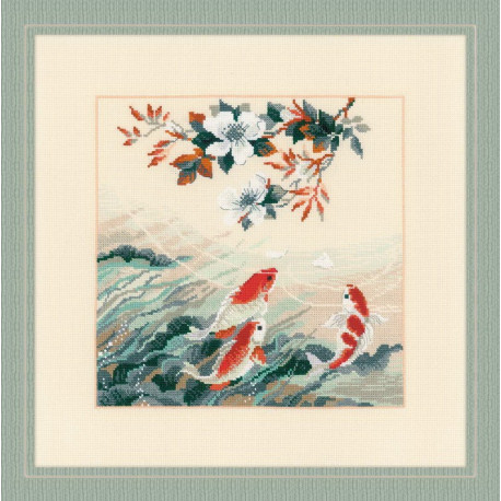 Набір для вишивки хрестиком Ріоліс +1574 Танцюючі рибки фото