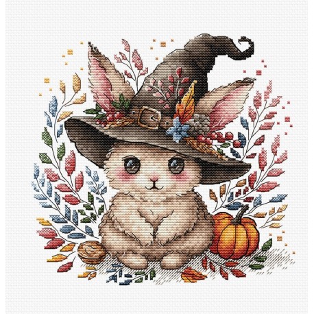 Чарівний кролик восени. Magic Bunny in Autumn Набір для вишивання хрестиком AVA P075