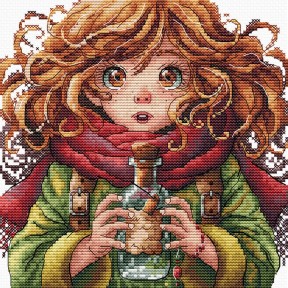 ПРЕДЗАКАЗ Таинственная бутылка The Mysterious Bottle Набор для вышивания крестом AVA P060