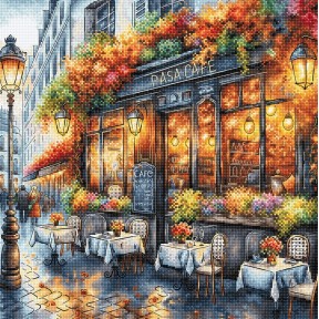 ПЕРЕДЗАМОВЛЕННЯ Кава восени. Coffee in Autumn Набір для вишивання хрестиком AVA P051