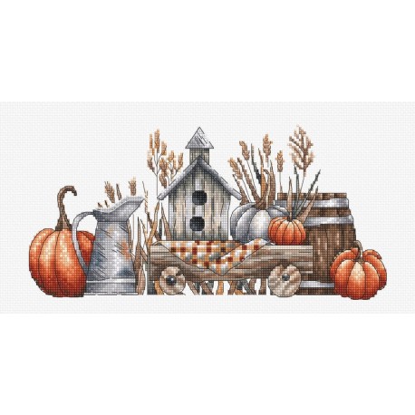 Осінні подарунки. Autumn Gifts Набір для вишивання хрестиком AVA P015