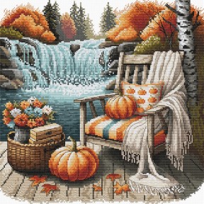 ПРЕДЗАКАЗ Осенний отдых. Autumn Rest Набор для вышивания крестом AVA P094