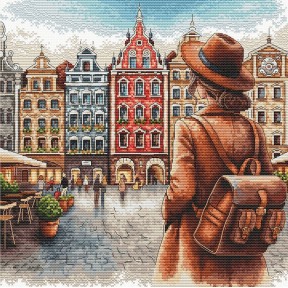 ПРЕДЗАКАЗ Старый город Брюгге. Old Town of Bruges Набор для вышивания крестом AVA P104