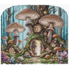 ПРЕДЗАКАЗ Деревня фей. Fairy Village Набор для вышивания крестом AVA P071