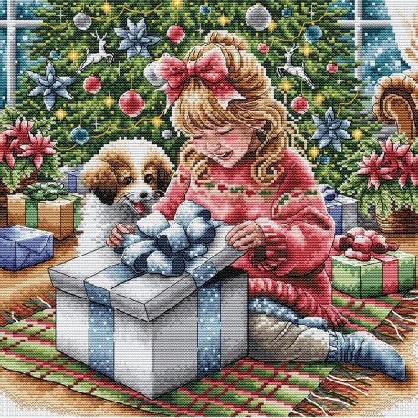 Особенный подарок. A Special Gift Набор для вышивания крестом AVA P087