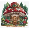 Грибная хижина. Mushroom Cabin Набор для вышивания крестом AVA P109