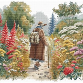 ПРЕДЗАКАЗ Цветочная тропа. Floral Path Набор для вышивания крестом AVA P107