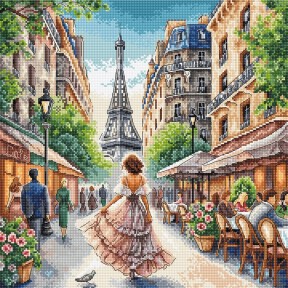 ПРЕДЗАКАЗ Из Парижа с любовью. From Paris with Love Набор для вышивания крестом AVA P126