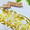 Червоні троянди із золотом. Весільний рушник Заготовка для вишивання бісером Virena РВВ_059
