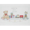 Набор для вышивания Anchor ACS06 The Toy Shelf Birth Sampler