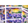 Девушка с лавандой Схема для вышивания бисером Biser-Art A774ба