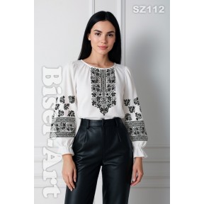 Женская вышиванка (лён) Заготовка для вышивки бисером или нитками Biser-Art SZ112ба-л
