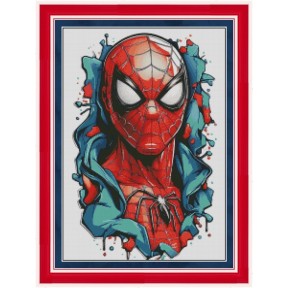 Spider man Электронная схема для вышивания крестиком Инна Холодная ФН-076