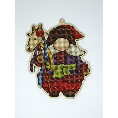 Гном з Козою Набір для вишивання хрестиком Zayka Stitch 059ZS