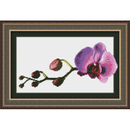 Набір для вишивки хрестиком Юнона 0108 Маленька орхідея фото