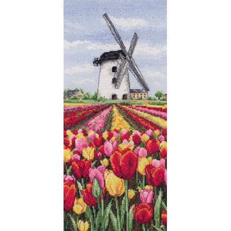 Набор для вышивания Anchor PCE0806 Dutch Tulips Landscape /