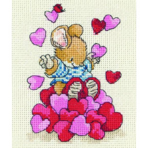 Набор для вышивания Anchor CTM0109  Tom With Hearts /Том с сердцами