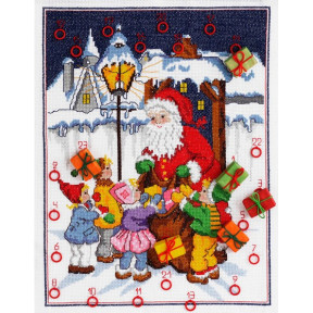 Набор для вышивания Anchor 03504 Calendar Santa & Childrens Friend / Календарь Санты