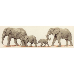 Набор для вышивания Anchor PCE732  Elephant Stroll/Слоны на прогулке 
