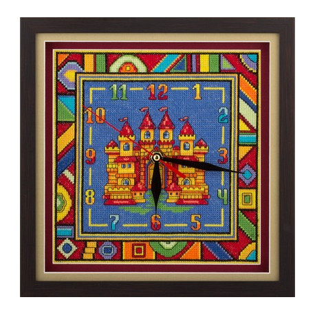 Набір для вишивки хрестиком Panna Ч-1562 Годинники з замком фото