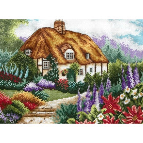 Набор для вышивания Anchor PCE593  Cottage Garden In Bloom/Коттедж  