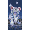 Набор для вышивания Anchor MAIA 01165 "White Baby Tiger/Белый