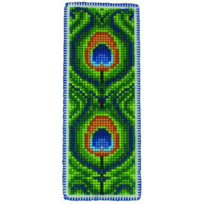 Набор для вышивания Anchor PCE5009 Peacock Bookmark/Закладка Павлин 