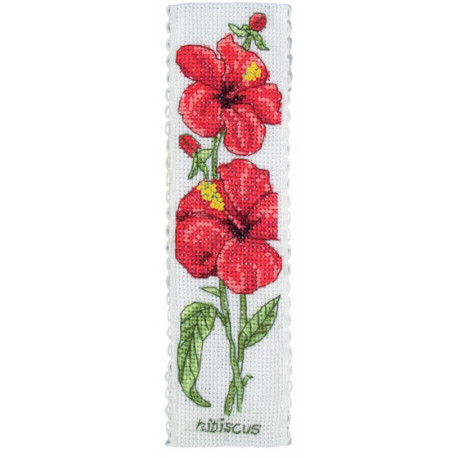 Набор для вышивания Anchor PCE5005 Hibiscus Bookmark/Закладка