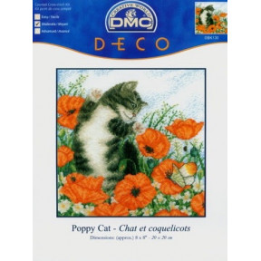 Набір для вишивання хрестом DMC BK130 Poppy Cat