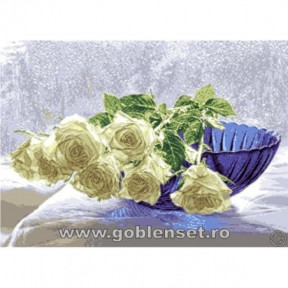 Набор для вышивания гобелен  Goblenset  G1008 Белые розы