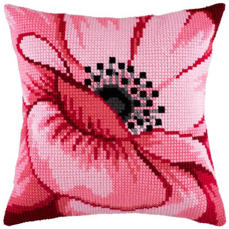 Набір для вишивки подушки Чарівниця Z-37 Рожева квітка фото