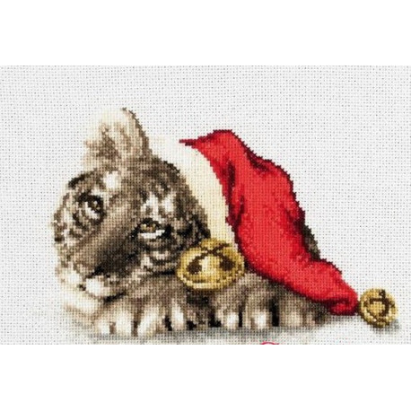 Набор для вышивки крестом Alisena 998а Новогодний тигр фото
