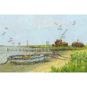Набір для вишивання хрестом DMC BK965 Boats at Walberswick